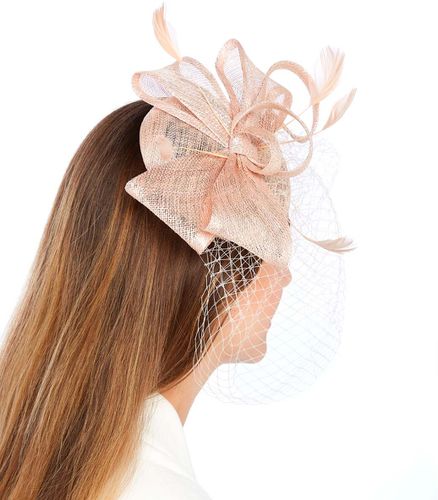 Fascinator à plumes - Uni - Chapeau de fête de mariage - Taille unique - Draeger - Modalova