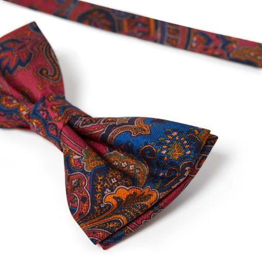 Noeud papillon Paisley bordeaux - Draeger - Modalova