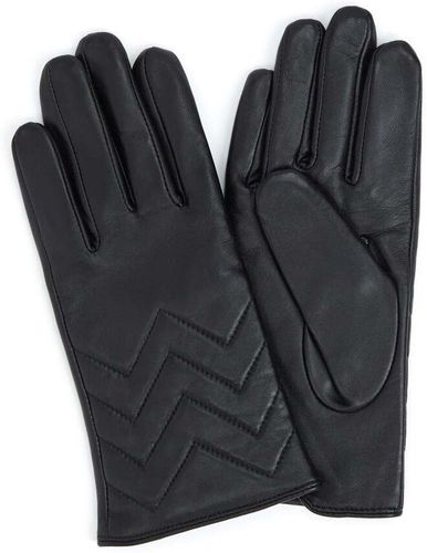 Gants surpiqués en cuir - Noir - Draeger - Modalova