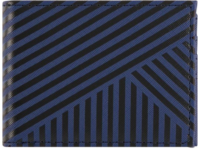 Portefeuille - rayures bleu marine et noires - Draeger - Modalova