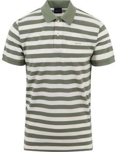 T-shirt Gant Polo Rayures Vert Vert - Gant - Modalova