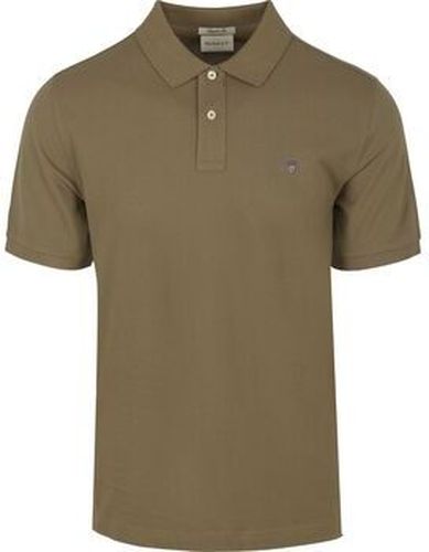 T-shirt Shield Piqué Polo Vert Olive Vert - Gant - Modalova