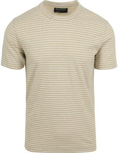 T-shirt T-Shirt De Lin Rayures Ecru Beige - Marc O'Polo - Modalova