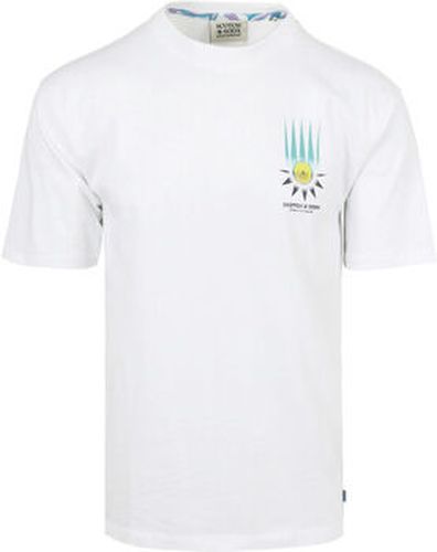 T-shirt Scotch Soda T-Shirt Artwork Blanc Blanc - Scotch & Soda - Modalova