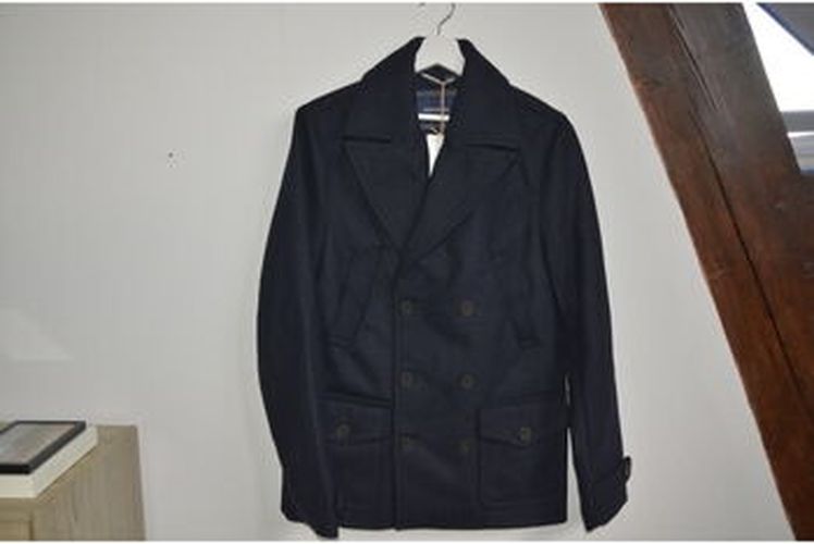Manteau Caban Bleu Marine Bleu - BONOBO - Modalova