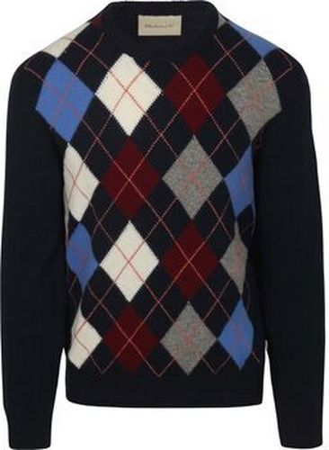 Pull Pullover Wool Blend Argyle Marine Bleu - Gant - Modalova