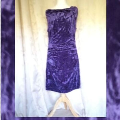 Robe courte robe velours neuve M amp;S Mode T L Violet - Ms mode - Modalova