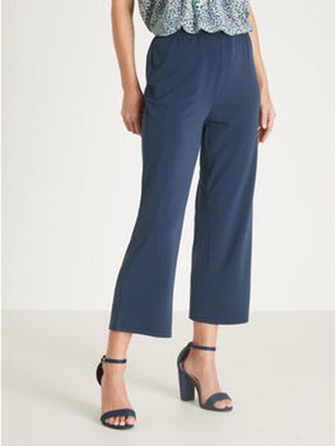 Pantalon by - Pantacourt en maille tout élastiqué Bleu - Daxon - Modalova