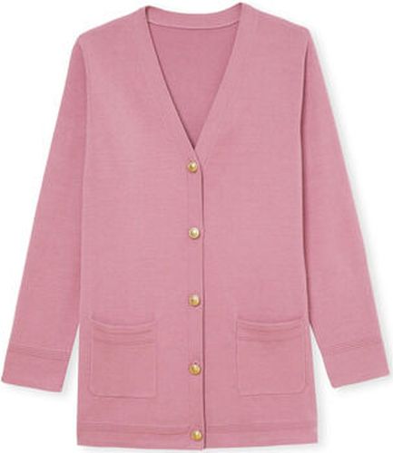 Gilet by - Gilet classique maille milano Rose - Daxon - Modalova