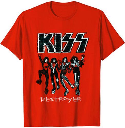 T-shirt Kiss Destroyer Rouge - KISS - Modalova