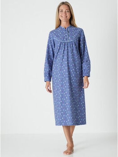 Robe by - Chemise de nuit col officier Bleu - Daxon - Modalova