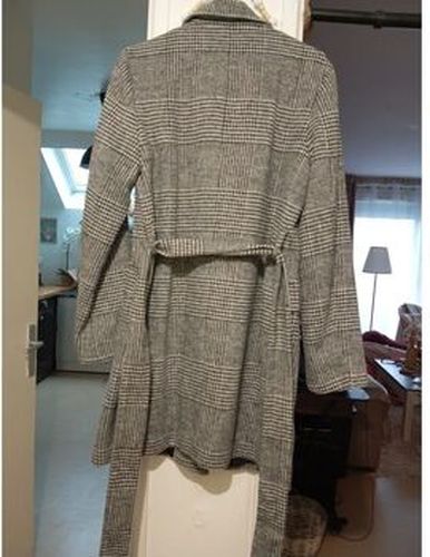 Manteau ; Caban trench épais motif pied de poule Gris - C&A - Modalova