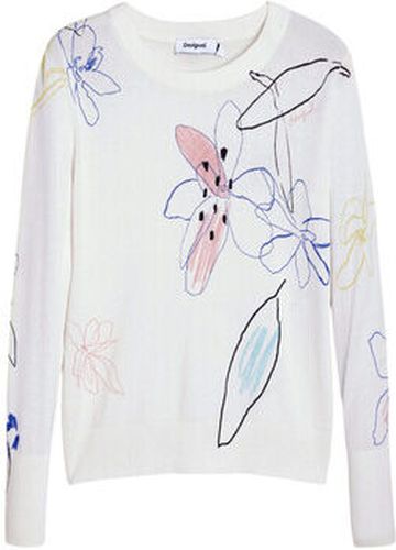 Pull JERS_ARTY 25WWJF33 Blanc - Desigual - Modalova