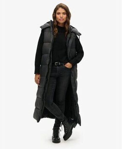 Veste Gilet long à capuche en ripstop - Superdry - Modalova