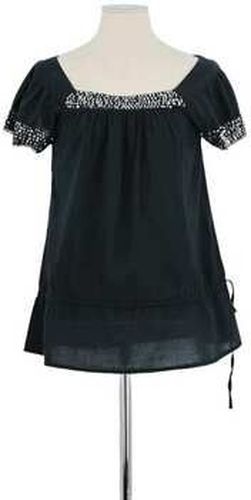 Tunique T-shirt en coton noir Noir - Belair - Modalova