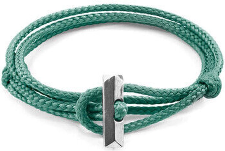 Bracelets Bracelet Oxford Argent Et Corde Vert - ANCHOR & CREW - Modalova