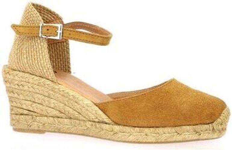 Espadrilles Espadrille cuir velours whisky Marron - Pao - Modalova