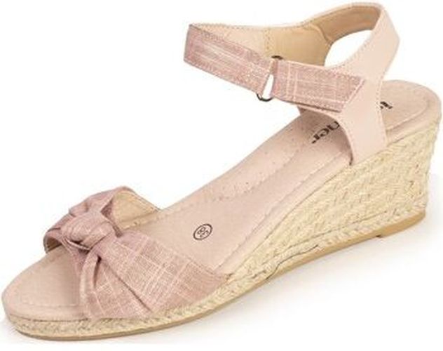 Espadrilles Espadrilles nœud talon corde Rose Rose - Isotoner - Modalova
