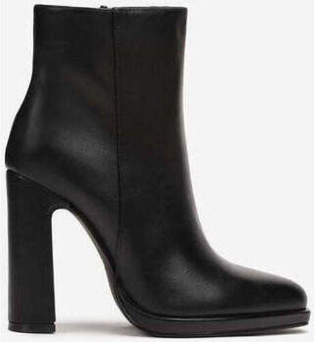 Bottines Bottines À Talon carré Et À Plateforme, Noir Noir - Vera Collection - Modalova