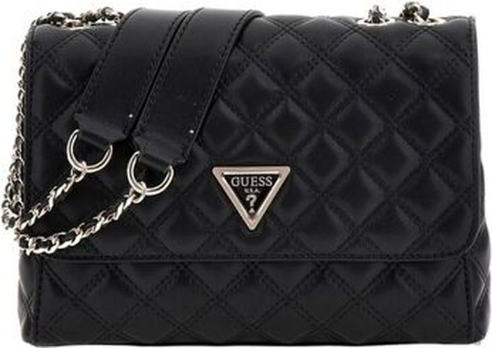 Sac à main GIULLY 2 CMPRTMNT CNVRTBLE FLP Noir - Guess - Modalova