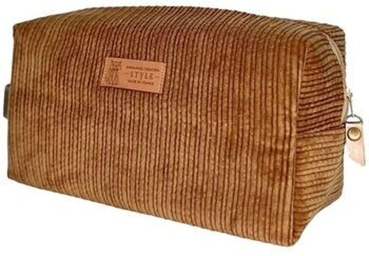 Trousse de toilette Nomade Velours Marron - Emmanuel Création - Modalova