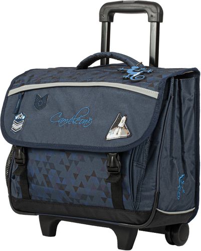 Cartable à roulettes 41cm Actual Bleu - Cameleon - Modalova