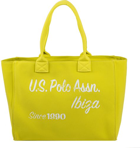 Sac plage en coton US Polo Jaune - Us Polo - Modalova