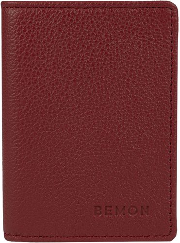 Porte cartes en cuir Enzo Rouge - Bemon - Modalova