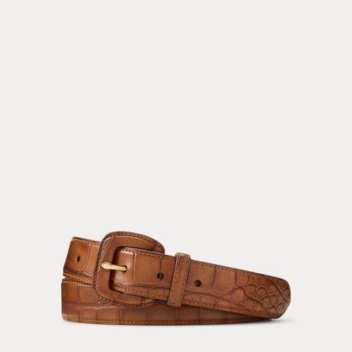 Ceinture en alligator tanné - Purple Label - Modalova