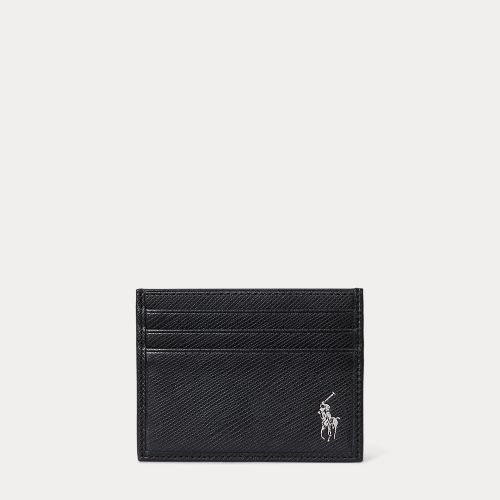 Étui pour cartes en cuir Saffiano - Polo Ralph Lauren - Modalova