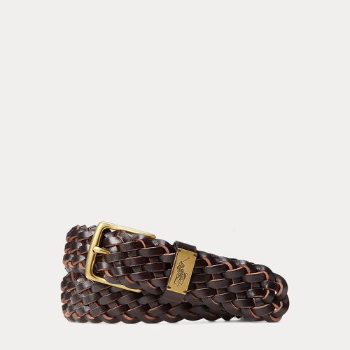 Ceinture tressée en cuir - Polo Ralph Lauren - Modalova