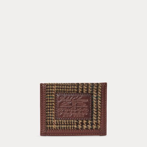 Porte-cartes Heritage en tweed et cuir - Polo Ralph Lauren - Modalova