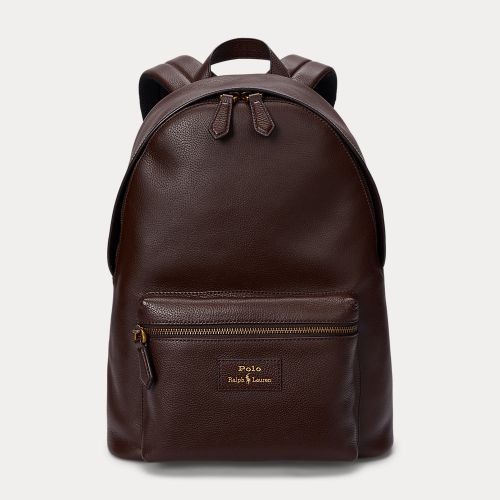 Sac à dos en cuir chagrin - Polo Ralph Lauren - Modalova