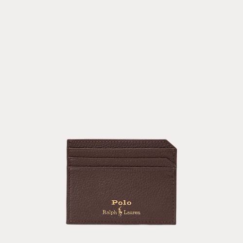Porte-cartes en cuir chagrin - Polo Ralph Lauren - Modalova
