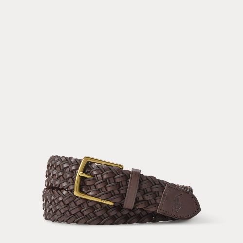 Ceinture en cuir et corde tressés - Polo Ralph Lauren - Modalova