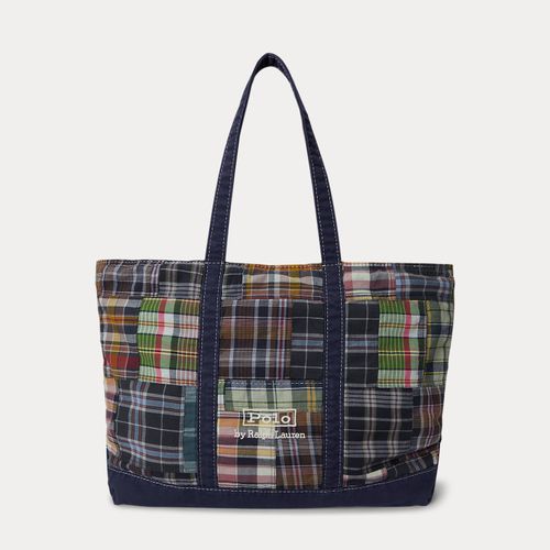 Cabas patchwork en coton madras - Polo Ralph Lauren - Modalova