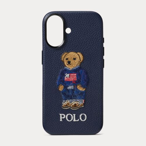 Coque iPhone 17 Polo Bear en cuir - Polo Ralph Lauren - Modalova