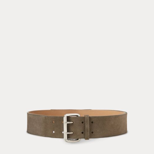 Ceinture daim vachette double ardillon - Collection - Modalova
