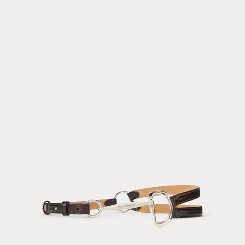 Ceinture équestre fine effet vieilli - Collection - Modalova