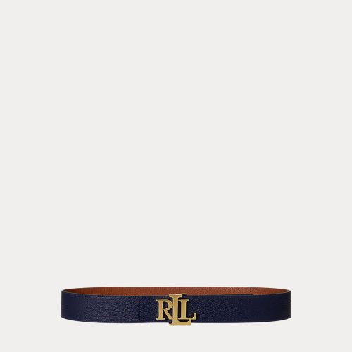 Ceinture en cuir grainé réversible - Lauren - Modalova