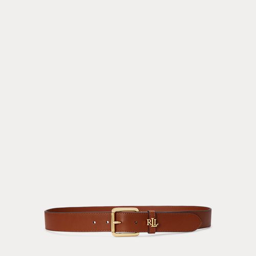 Ceinture en cuir avec passant logo - Lauren - Modalova