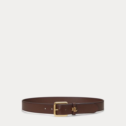 Ceinture en cuir avec passant logo - Lauren - Modalova