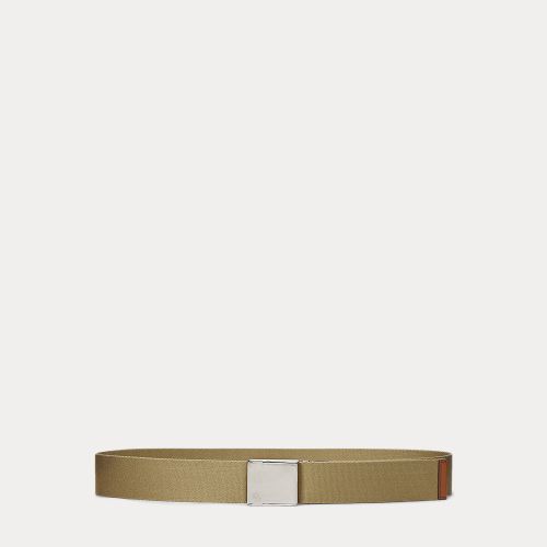 Ceinture large boucle à loquet en toile - Lauren - Modalova
