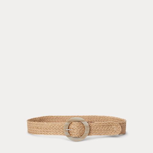 Ceinture large à boucle en jute tissée - Lauren - Modalova