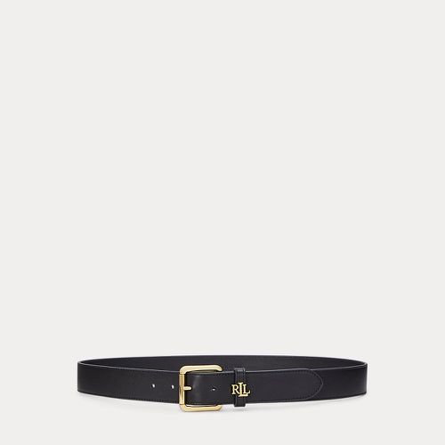 Ceinture en cuir avec passant logo - Lauren - Modalova