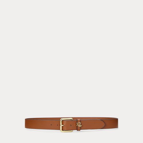 Ceinture en cuir avec passant logo - Lauren - Modalova