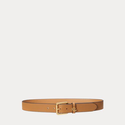 Ceinture en cuir avec passant logo - Lauren - Modalova