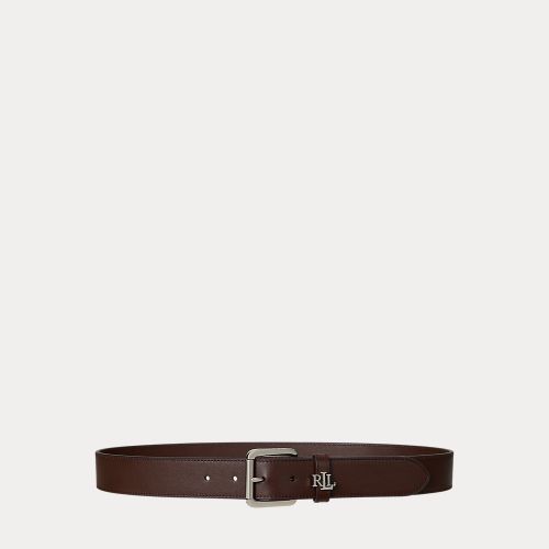 Ceinture en cuir avec passant logo - Lauren - Modalova