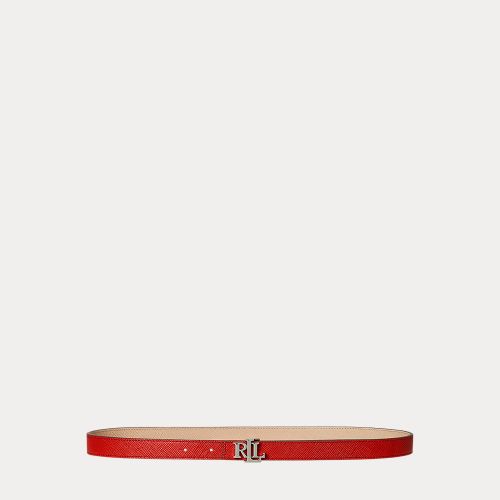 Ceinture fine réversible hachure croisée - Lauren - Modalova