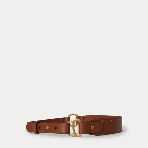 Ceinture cloutée anneau D équestre cuir - Lauren - Modalova